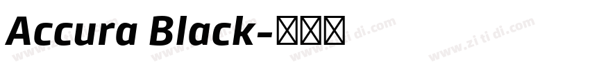 Accura Black字体转换 Accura Black字体转换